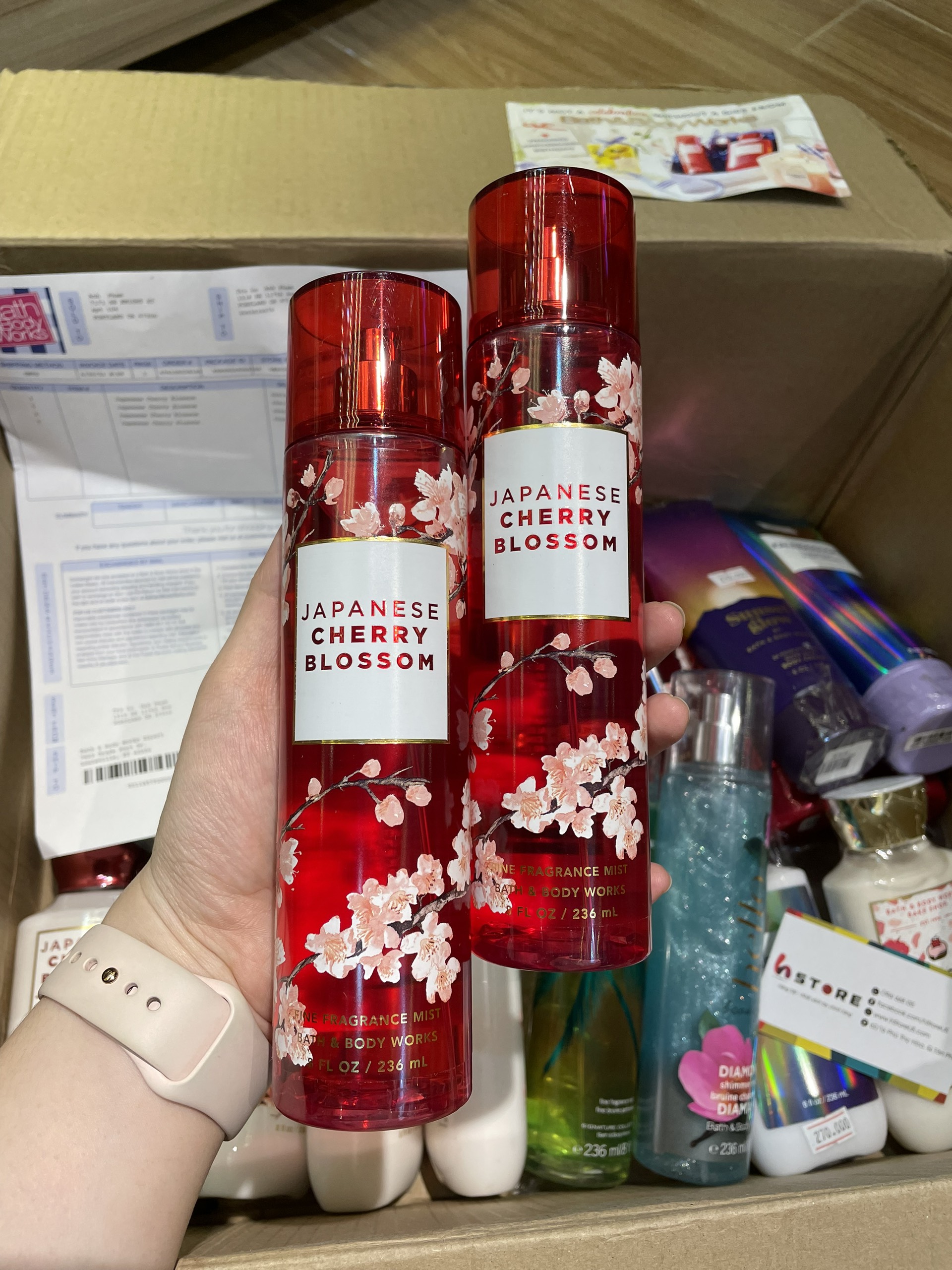 Xịt thơm body mist bbw japanese cherry blossom