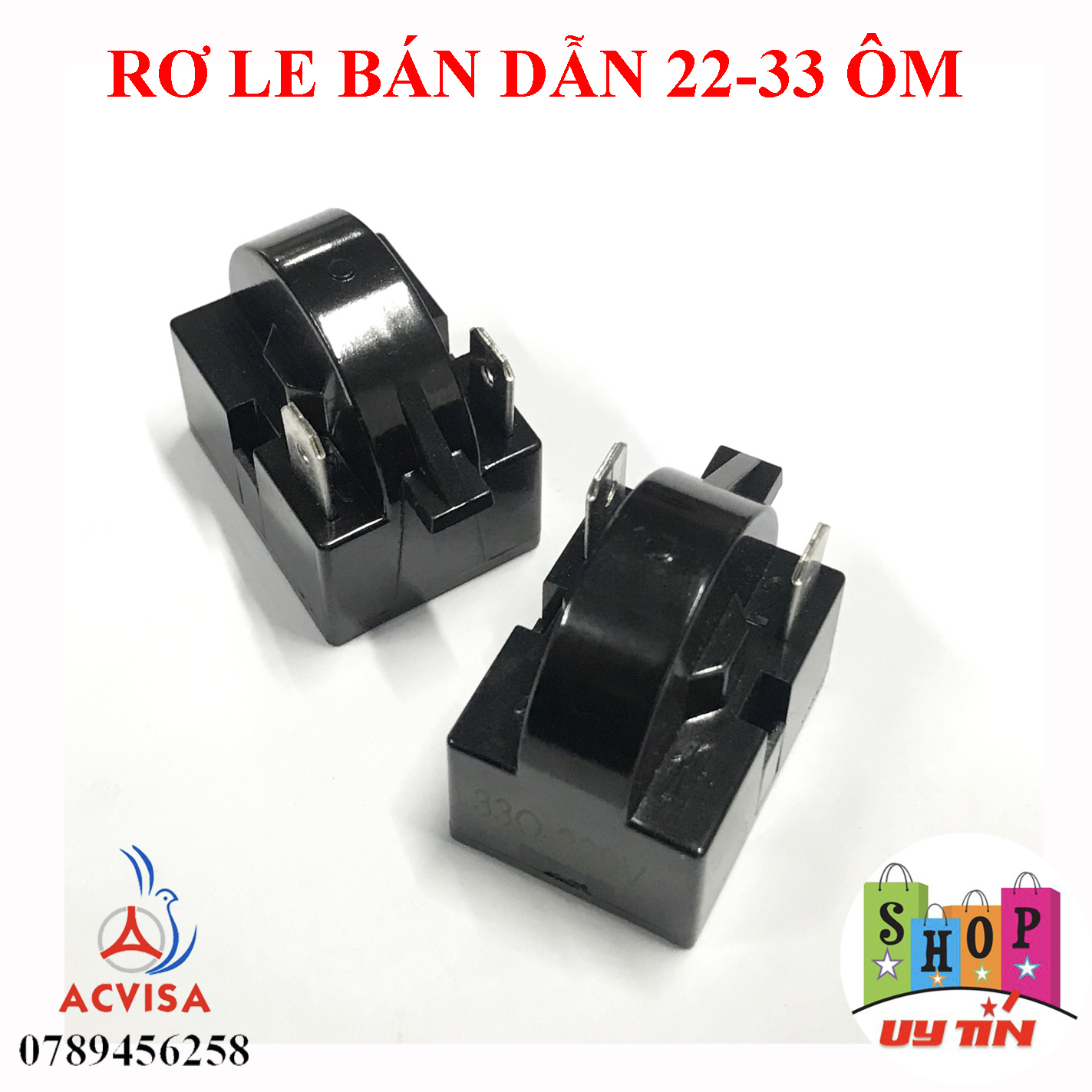 Combo 2 Rơ le bán dẫn tủ lạnh 22Ω, 33Ω, 1 chân, 3 chân, 4 chân - Linh kiện tủ lạnh giá tốt