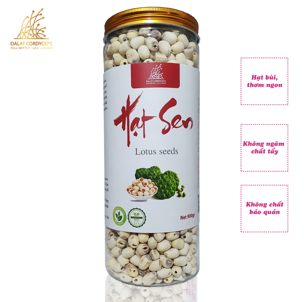 Hạt sen sấy khô - Dalat Cordyceps - hạt tịnh tâm