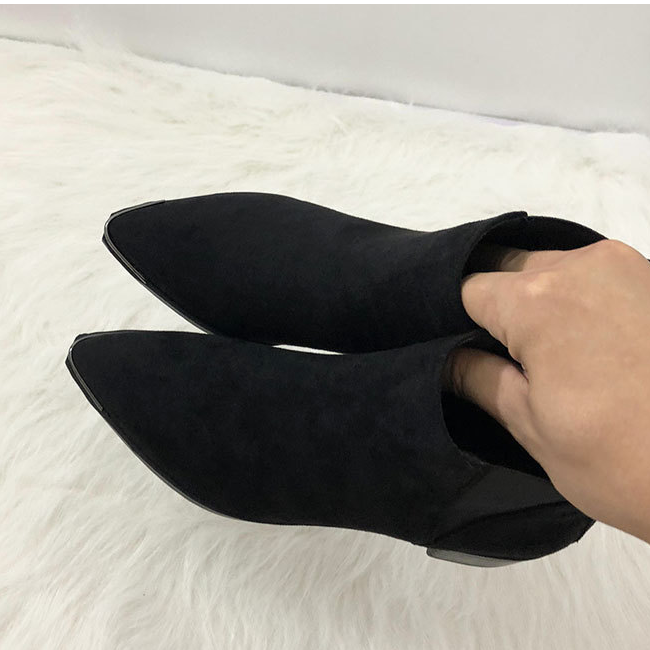Giày Boot Nữ,Bốt cao cổ da lộn Đồ Da Thành Long TLG 20417