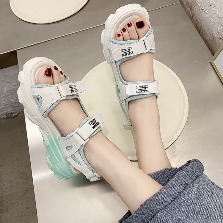 sandal dép nữ quai dù đế cao su non (3 màu)
