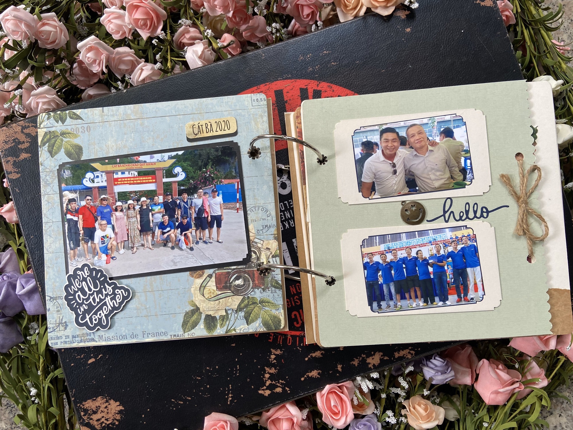 [HCM]Album Scrapbook Retro Clock