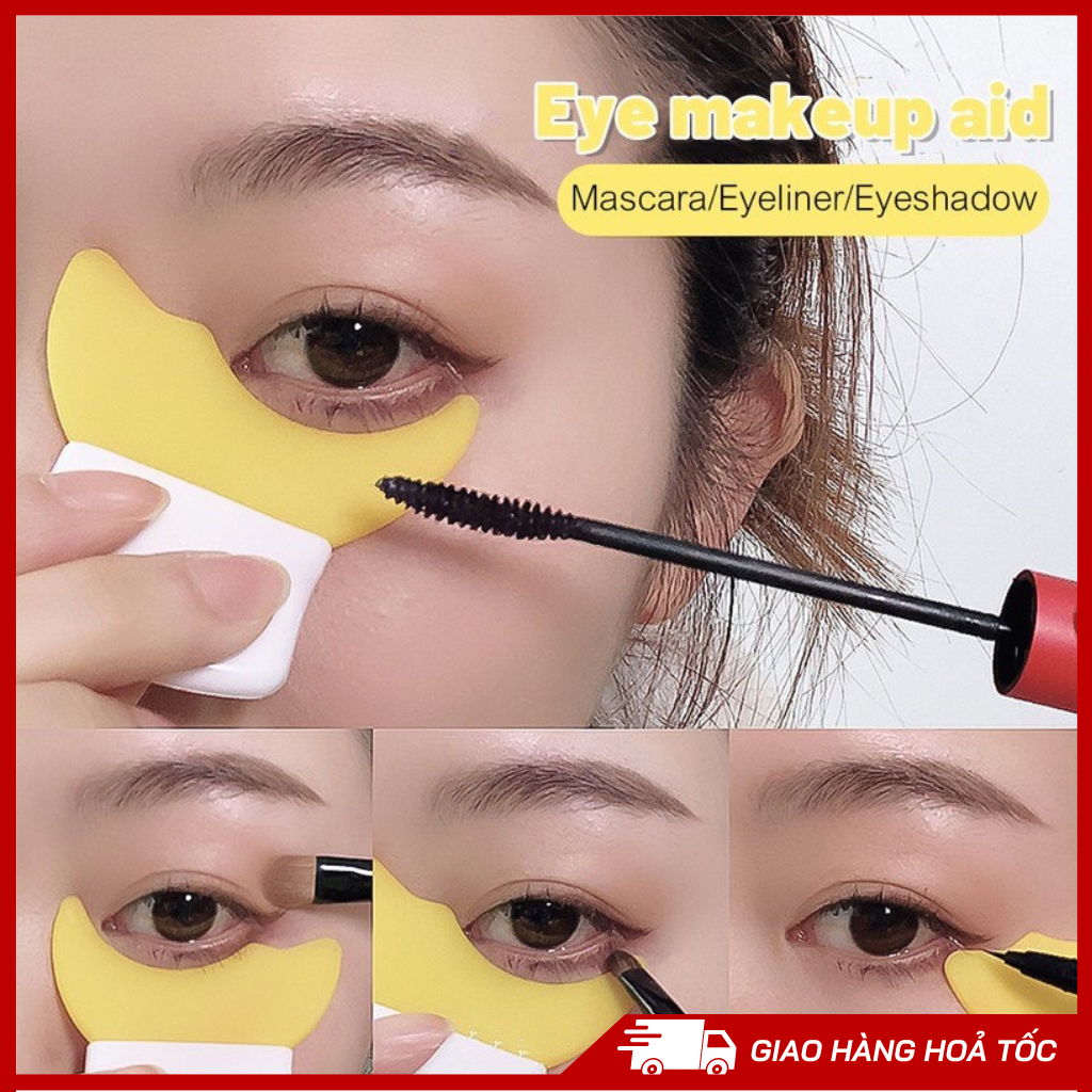 Khuôn Kẻ Mắt Chuốt Mascara Bằng Silicone Đa Năng Chuyên Nghiệp Tiện Lợi