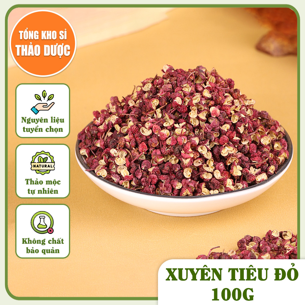 Sichuan Pepper 100g, Red Pepper, Dried, Pepper Flowers for Seasoning, Hot Pot - Herbal Wholesale Warehouse