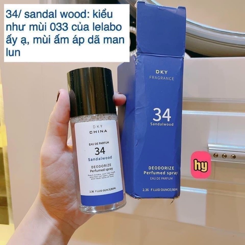 Xịt Thơm Quần Áo Quốc Dân DKY - 80ml