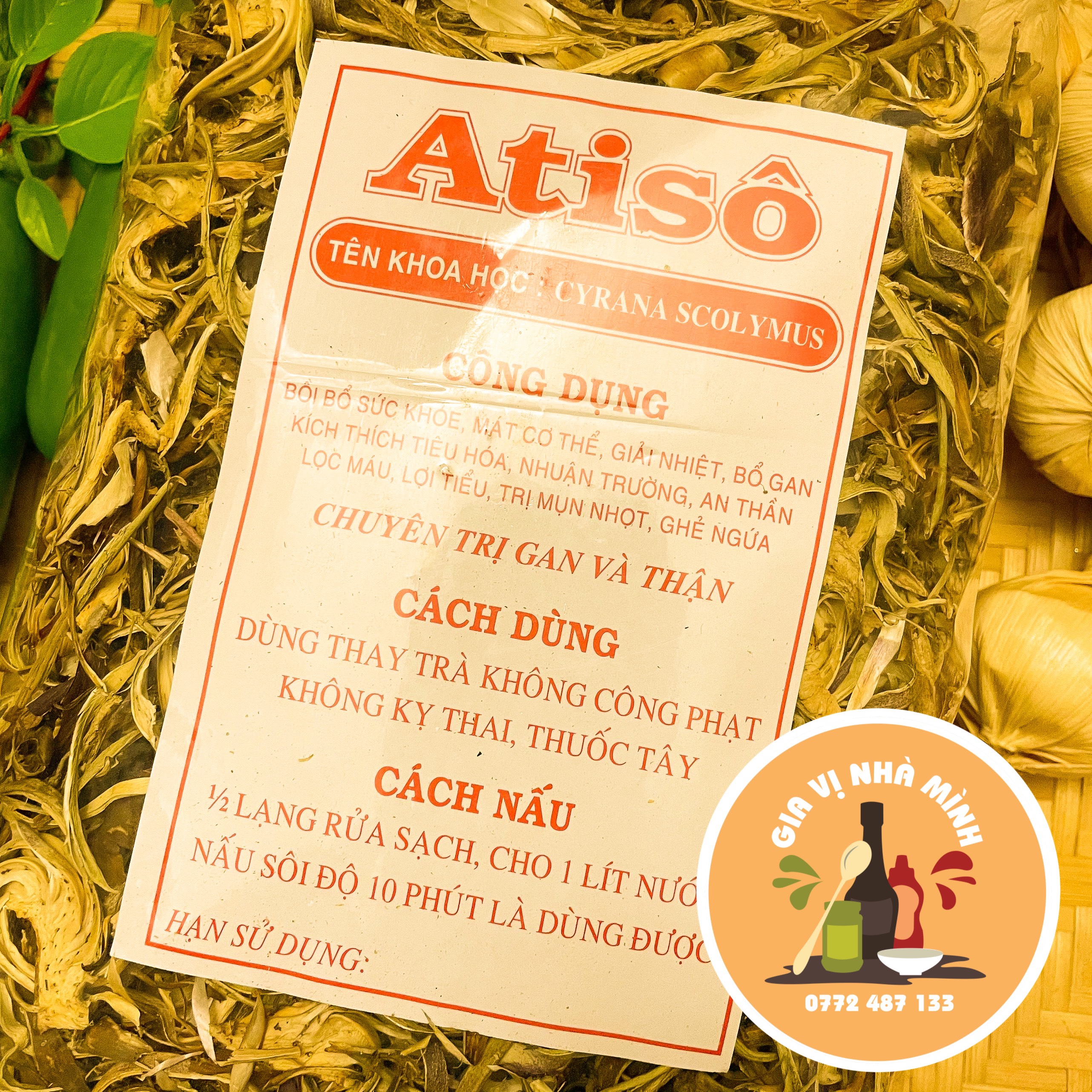 BÔNG ATISO KHÔ ĐÀ LẠT -100GR-500GR