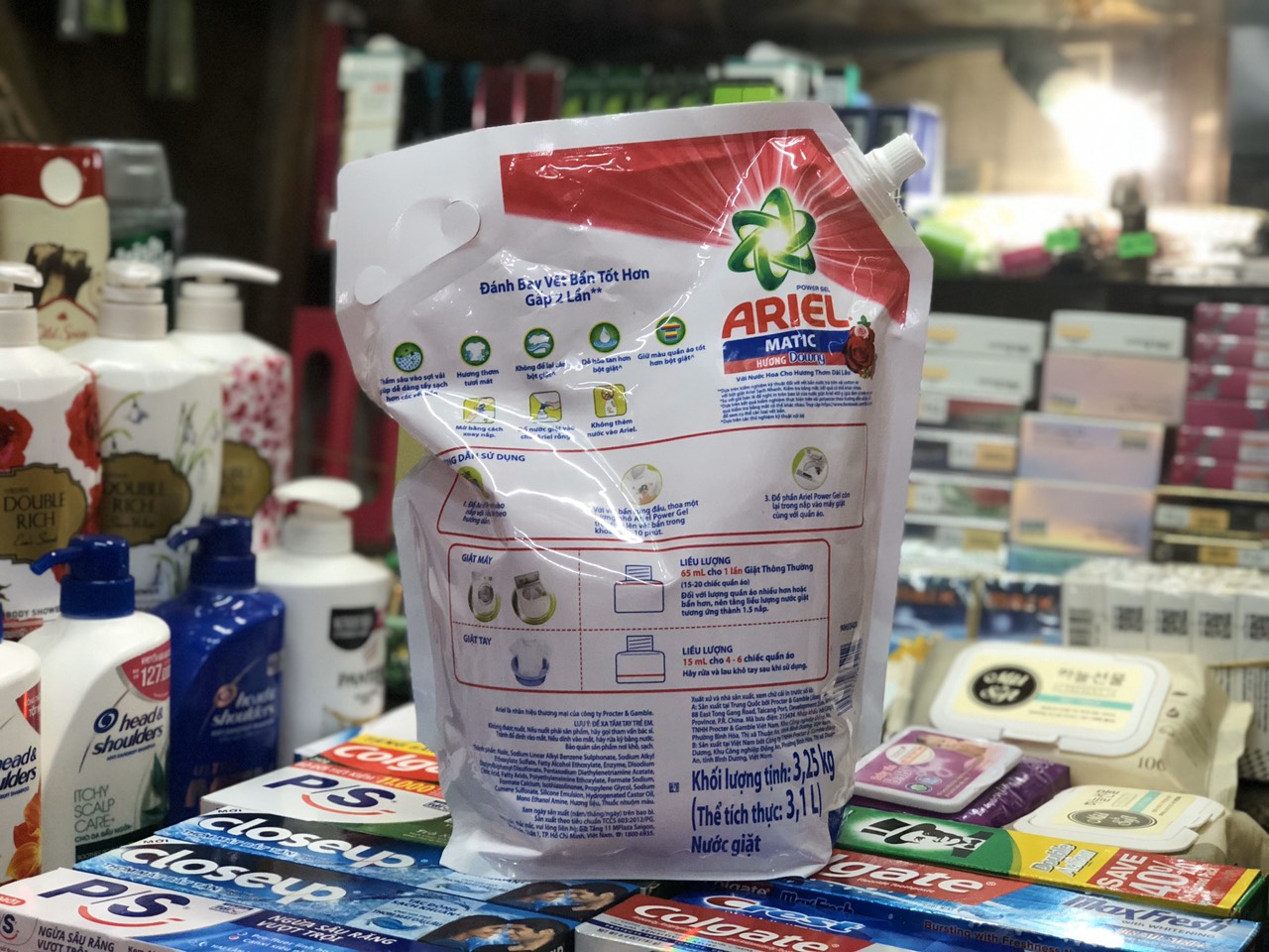 TÚI NƯỚC GIẶT ARIEL  3,25KG