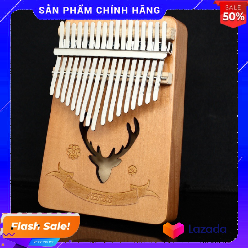 Đàn kalimba 17 phím tặng stick màu và búa chỉnh âm GECKO265