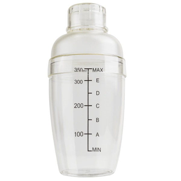Bình lắc shaker nhựa dung tích 350ml