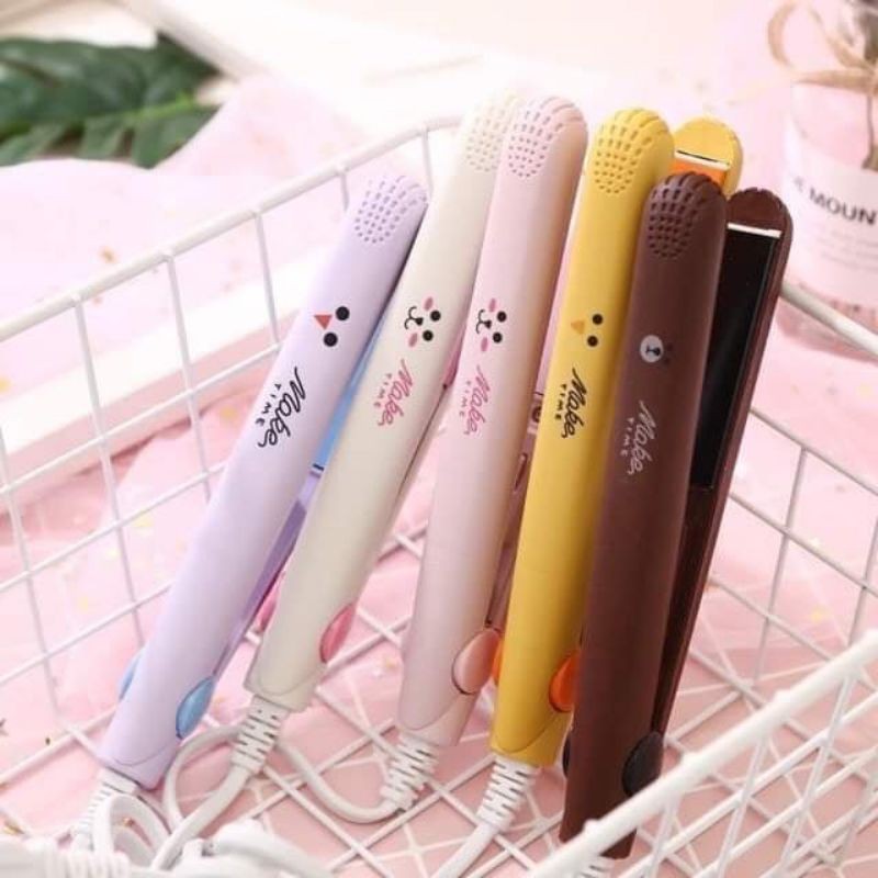 Máy Làm Tóc Ép Tóc Uốn Tóc Duỗi Tóc Là Tóc Mini , Máy Hàn Miệng Túi , Máy Là Tóc Đa Năng