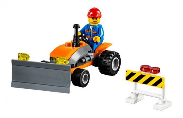 Đồ chơi lắp ráp Lego City 30353 - Polybag Xe máy cày mini - Tractor (Chính hãng)