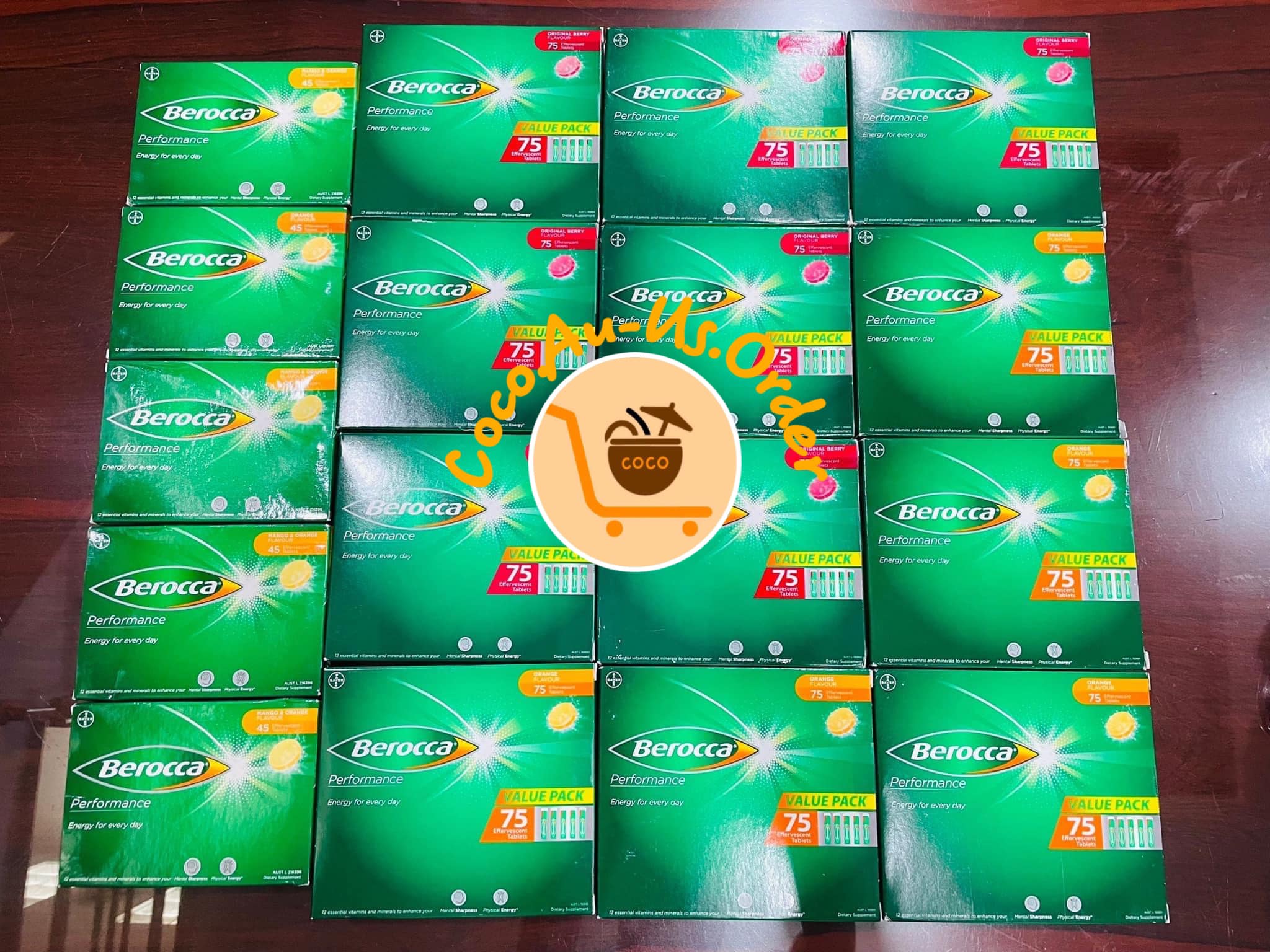 Viên C sủi Berocca - HỘP 75 VIÊN