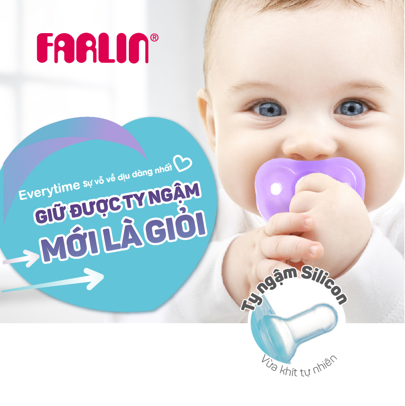 Ty Ngậm Silicon cho bé từ 0th FARLIN BA-10021