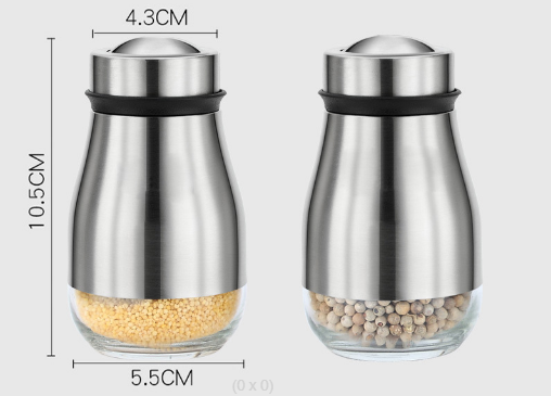 Dụng cụ đựng tiêu nắp nhiều ngăn inox 304 - lo dung tieu - hu dung tieu - lọ rắc muối tiêu inox -phụ kiện nhà bếp - chai đựng gia vị