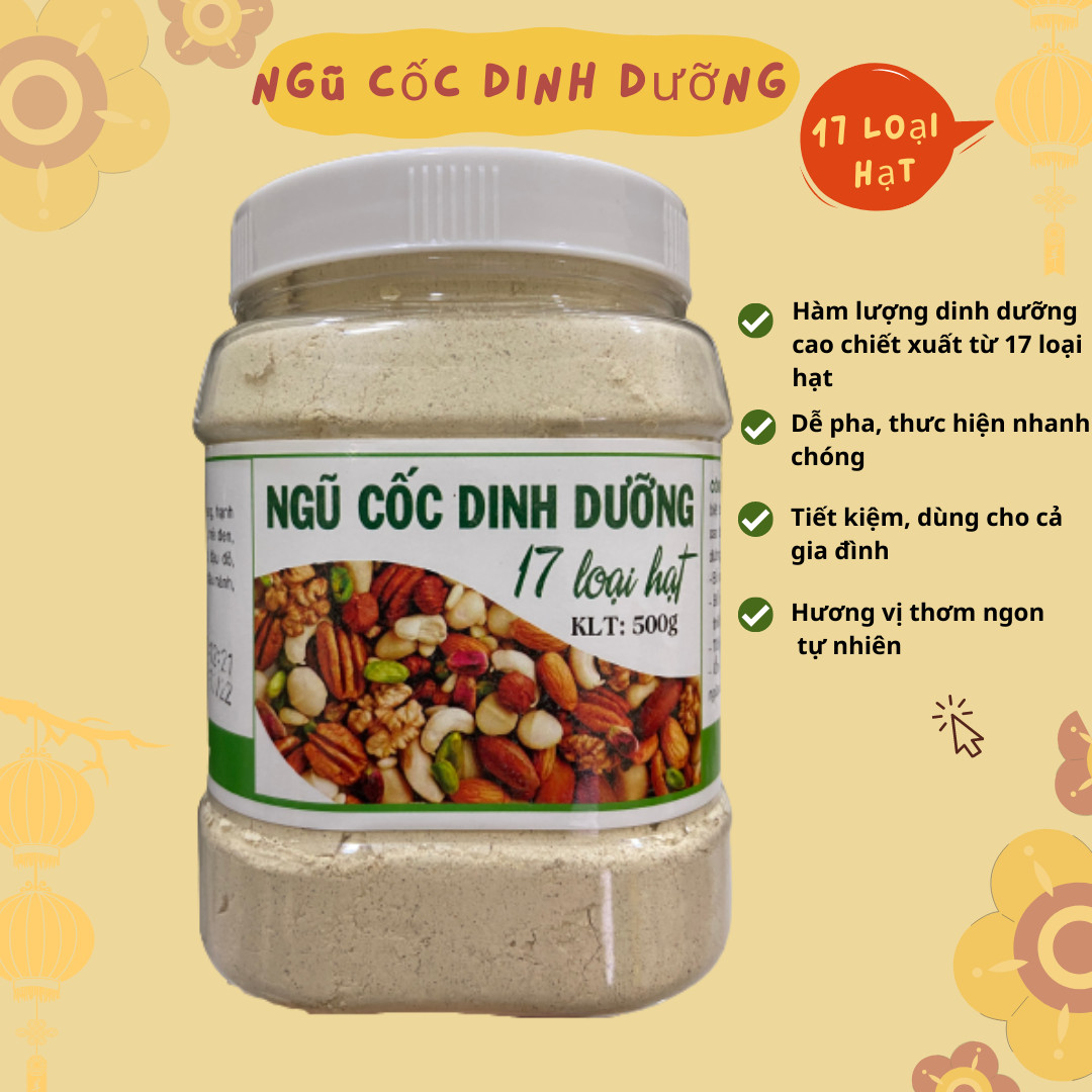 500g bột ngũ cốc dinh dưỡng 17 loại hạt multifood