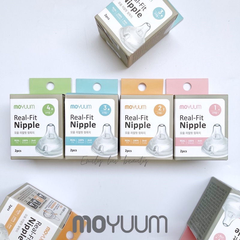 Núm ty thay thế bình sữa Moyuum Hàn Quốc