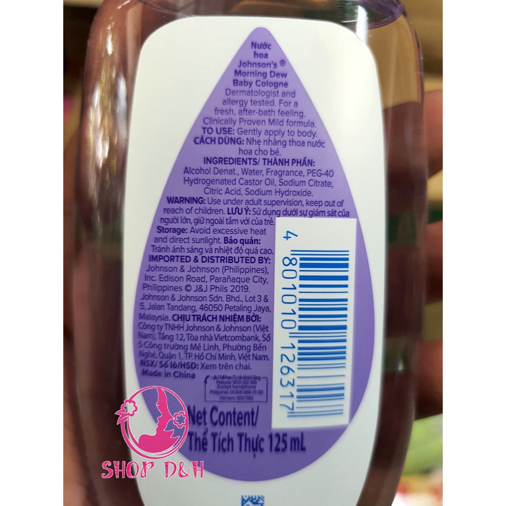 Nước Hoa Johnson'S Baby 125Ml