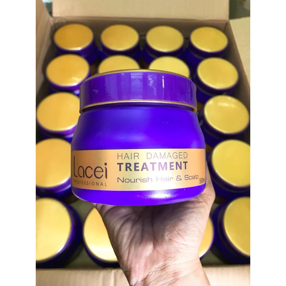 [HCM]Hấp dầu Lacei Hair Damaged Treatment 500ml