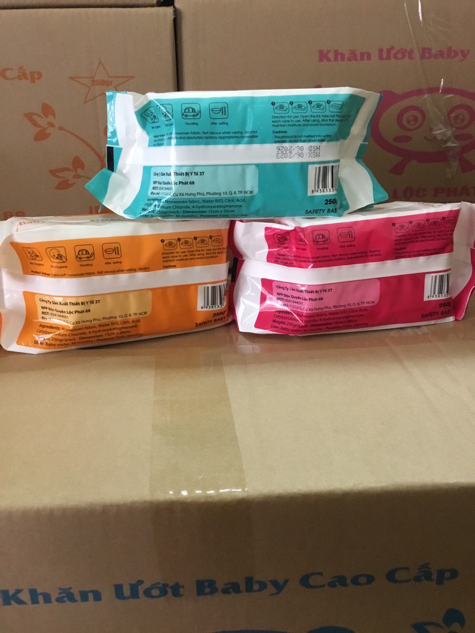 KHĂN ƯỚT GẤU MÃ 68 BỊCH 250G