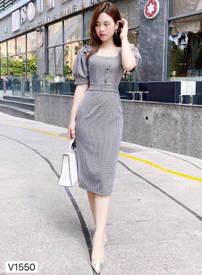 [HCM]ĐẦM ÔM CARO TAY PHỒNG