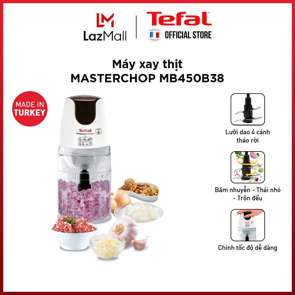 Máy xay thịt, xay thực phẩm Tefal MB450B38 - Gian hàng chính hãng bảo hành 2 năm