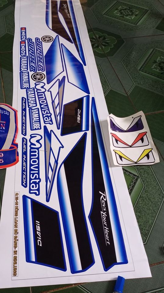 tem rời jupiter fi  movitas trắng xanh dắn xe xanh gp