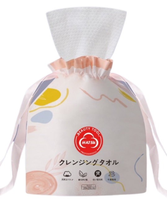 Khăn giấy lau mặt cotton hatsu trắng