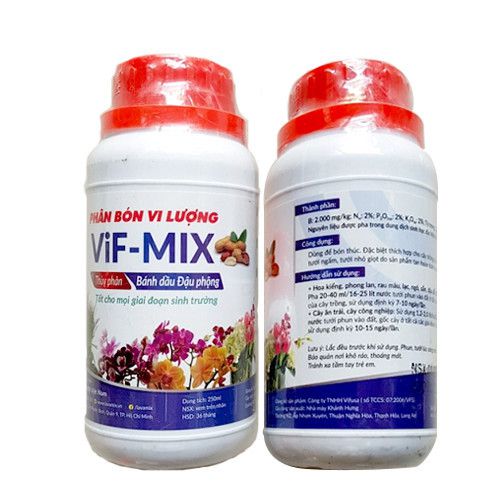 [HCM]Phân Bón Vi Lượng Thủy Phân Bánh Dầu Đậu Phộng VIF MIX chai 250ml