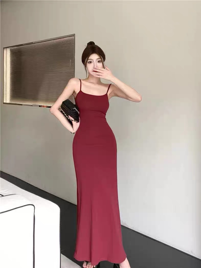 Đầm Maxi Nữ Hai Dây Dáng Xoè Đuôi Cá - Tharo Clothing