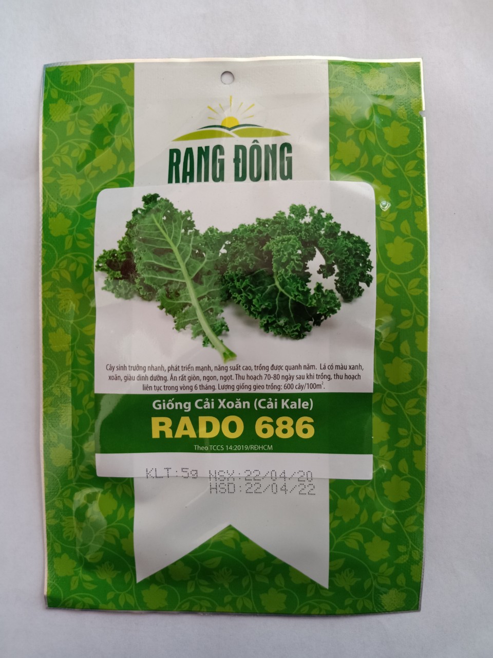 Hạt giống cải xoăn ( cải kale ) RADO 686 Rạng Đông