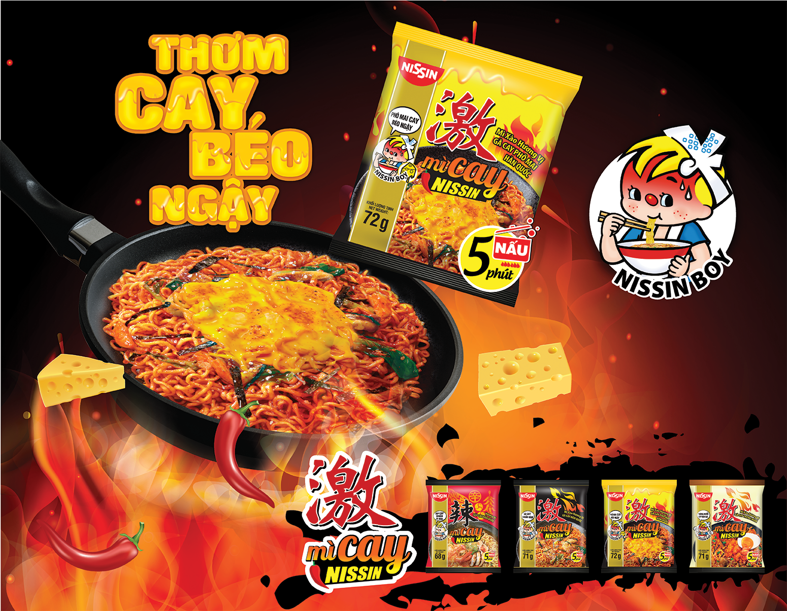 Mì cay Nissin Hàn Quốc