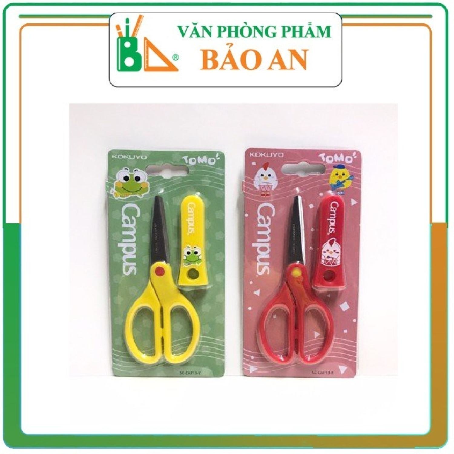 Kéo học sinh campus tomo sc-cap13-r/y - văn phòng phẩm bảo an