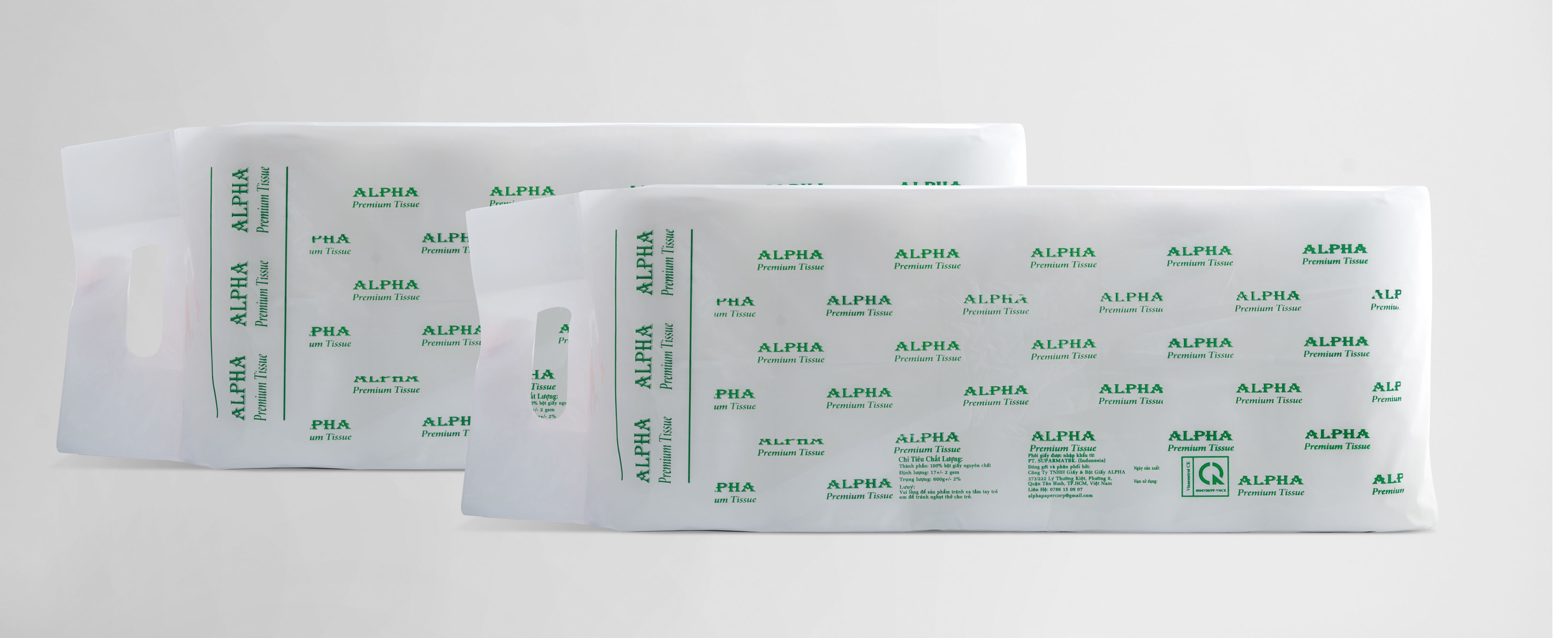 [HCM]Combo 20 cuộn giấy vệ sinh ALPHA 2 lớp 60g/cuộn