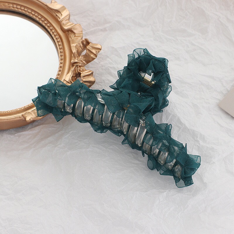 { CÓ SẴN } Kẹp Tóc Nữ Hàn Quốc -  Kẹp Tóc Càng Cua Nữ Hàn Quốc Bông Vải Xinh Xắn HOT TREND PKHNA0128