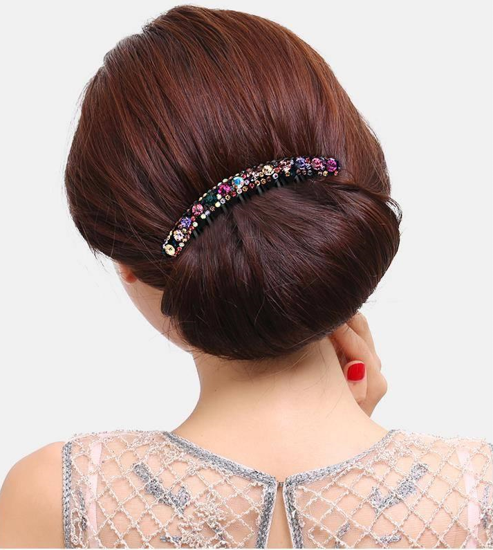[phần 3] 1 cài tóc nữ 7 răng đính hạt xinh lấp lánh