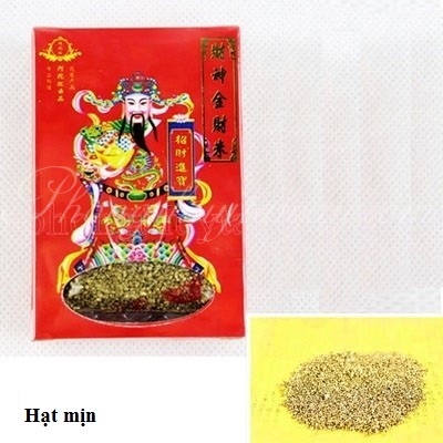 Gạo vàng Thần Tài (loại hộp giấy)(3 loại gạo) - thờ cúng