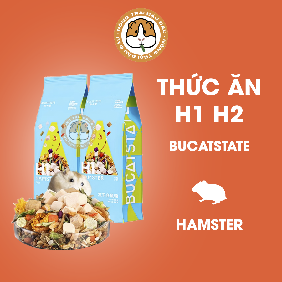 Thức Ăn Hamster Dinh Dưỡng H1, H2 Bucatstate Cao Cấp