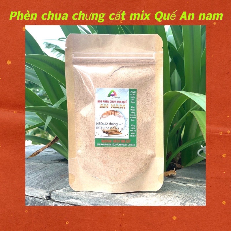 [HCM]Bột phèn chua chưng cất mix quế 120g [ Ảnh Thật ]