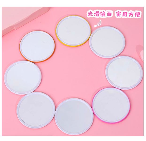 set 2 gương mini 1 mặt hoạt hình cute