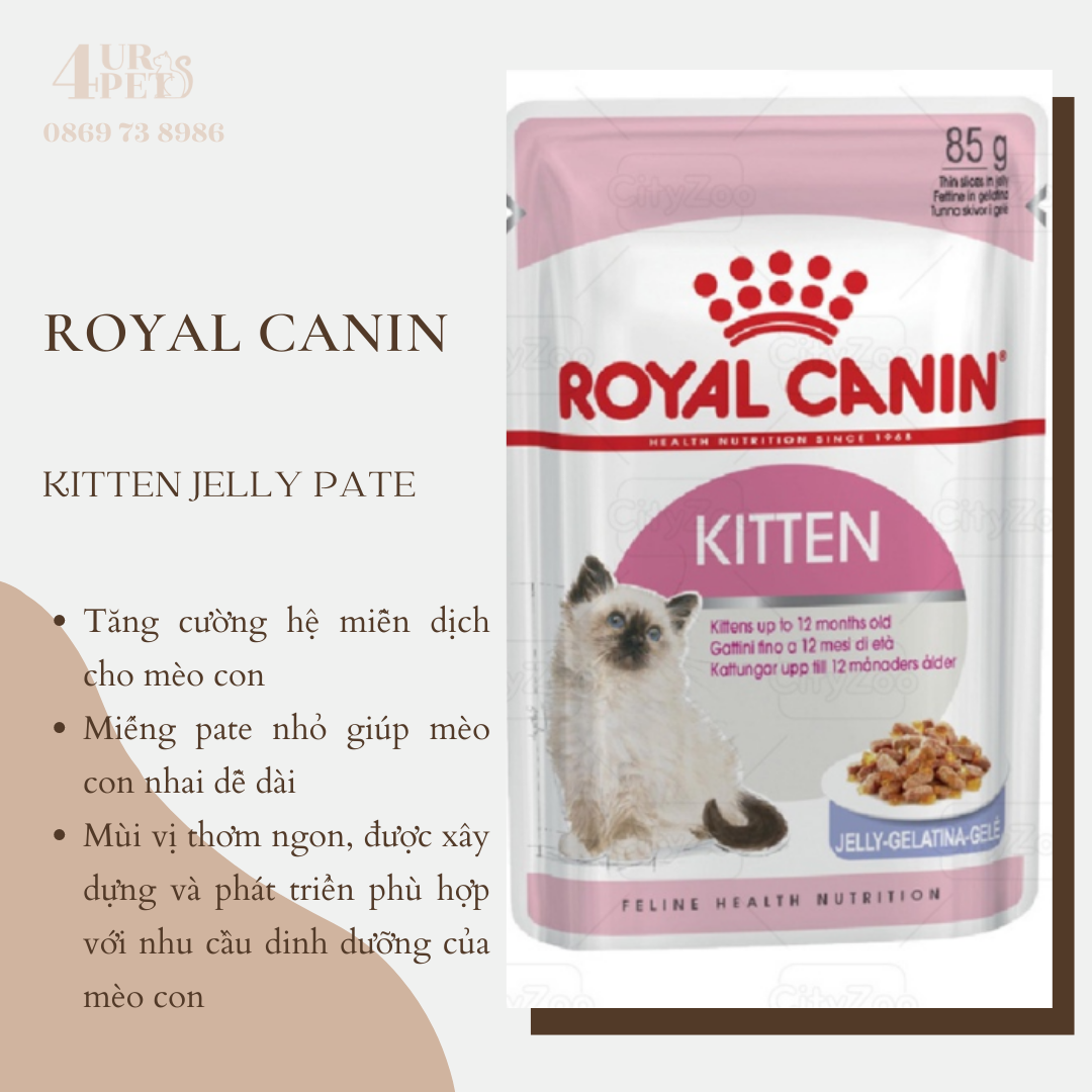 Pate cho mèo - ROYAL CANIN KITTEN (gói 85g)
