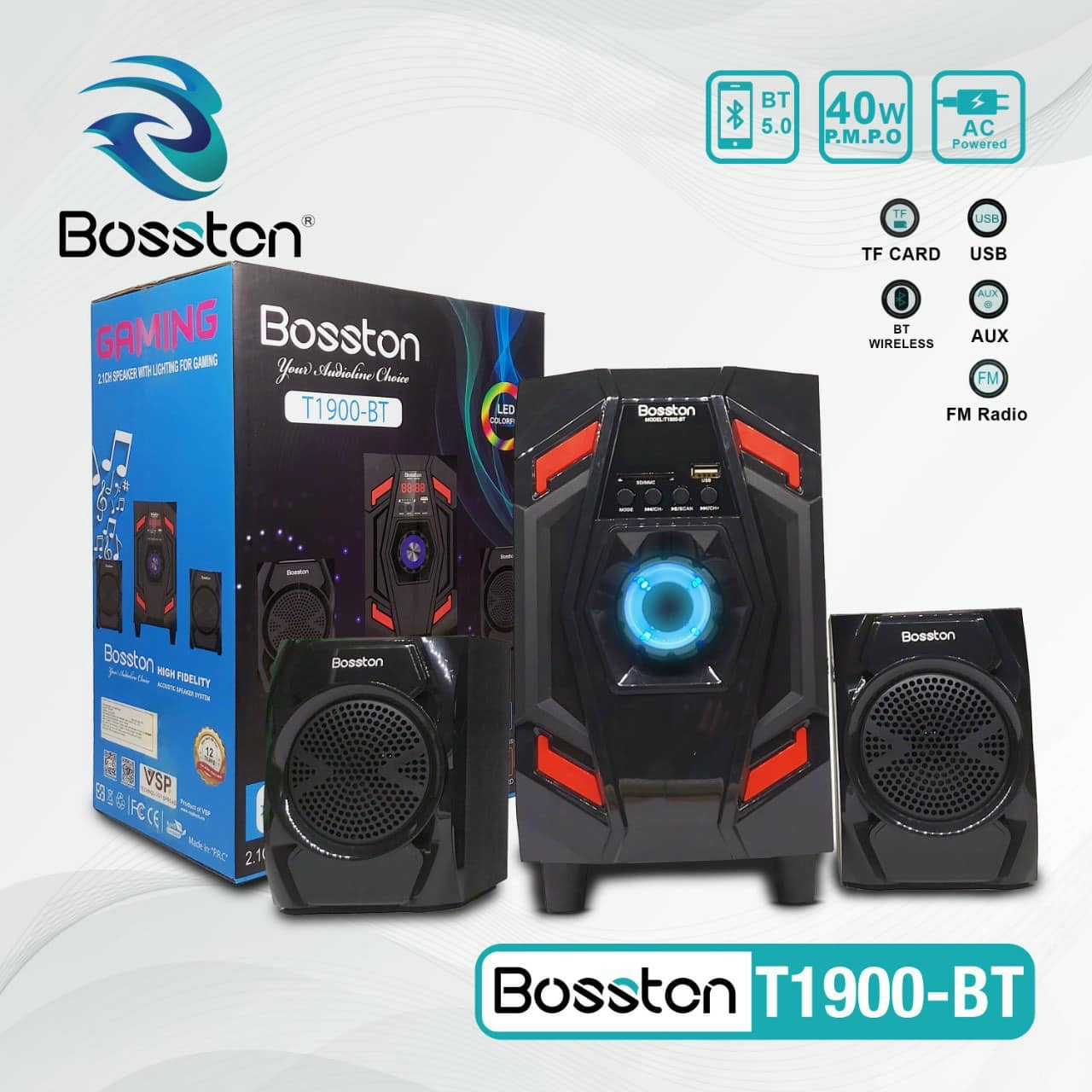 Loa vi tính bosston bluetooth 2.1 t1900-bt- lindu shop