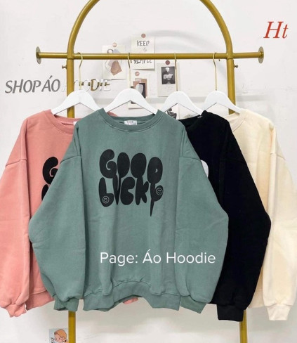 Áo nỉ bo cotton GOOD LUCKY HT12