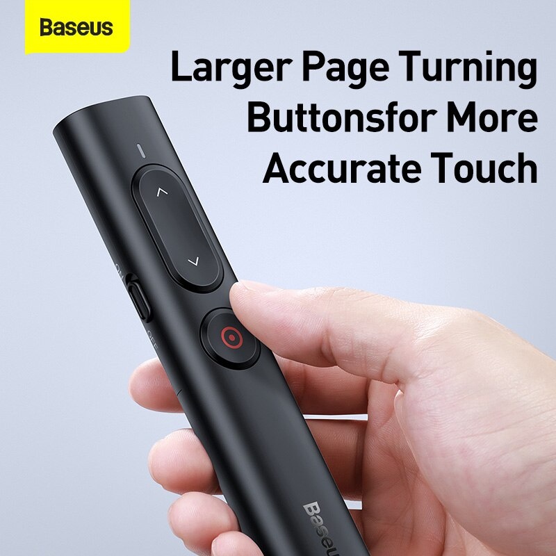 Bút trình chiếu thông minh Baseus Orange Dot PPT Wireless Presenter cho Macbook/Windows/ Androi