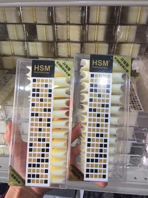[HCM]MÓNG NỐI ỐNG TRE HSM MÀU ĐỤC DẠNG HỘP