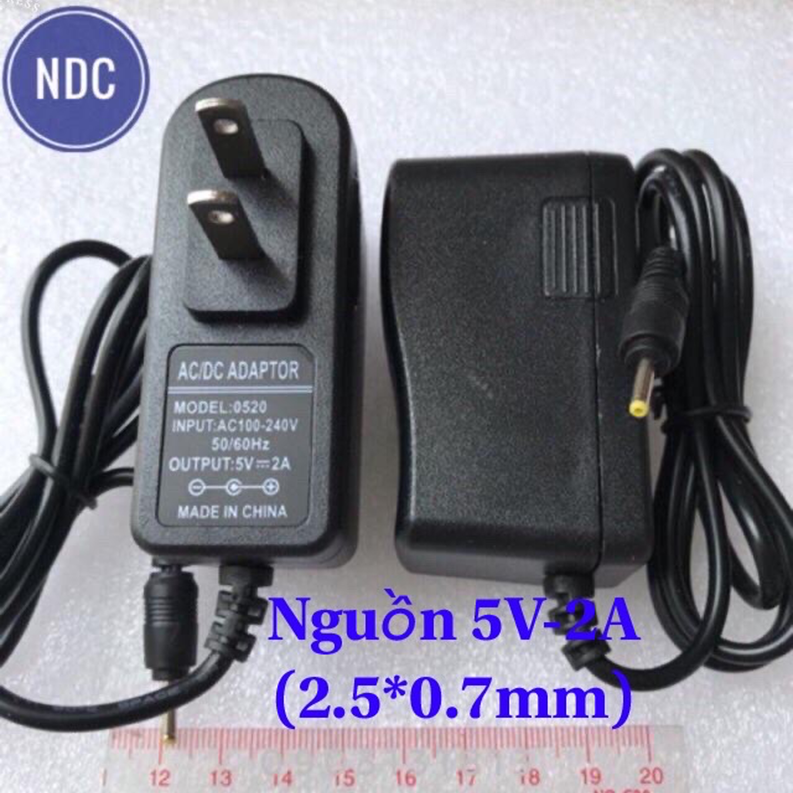 Nguồn 5V-2A 2.5mm 3.5mm 4.0mm 5.5mm (Loại 1) TVBox, Camera IP, Máy Chấm Công, Máy Tính Bảng