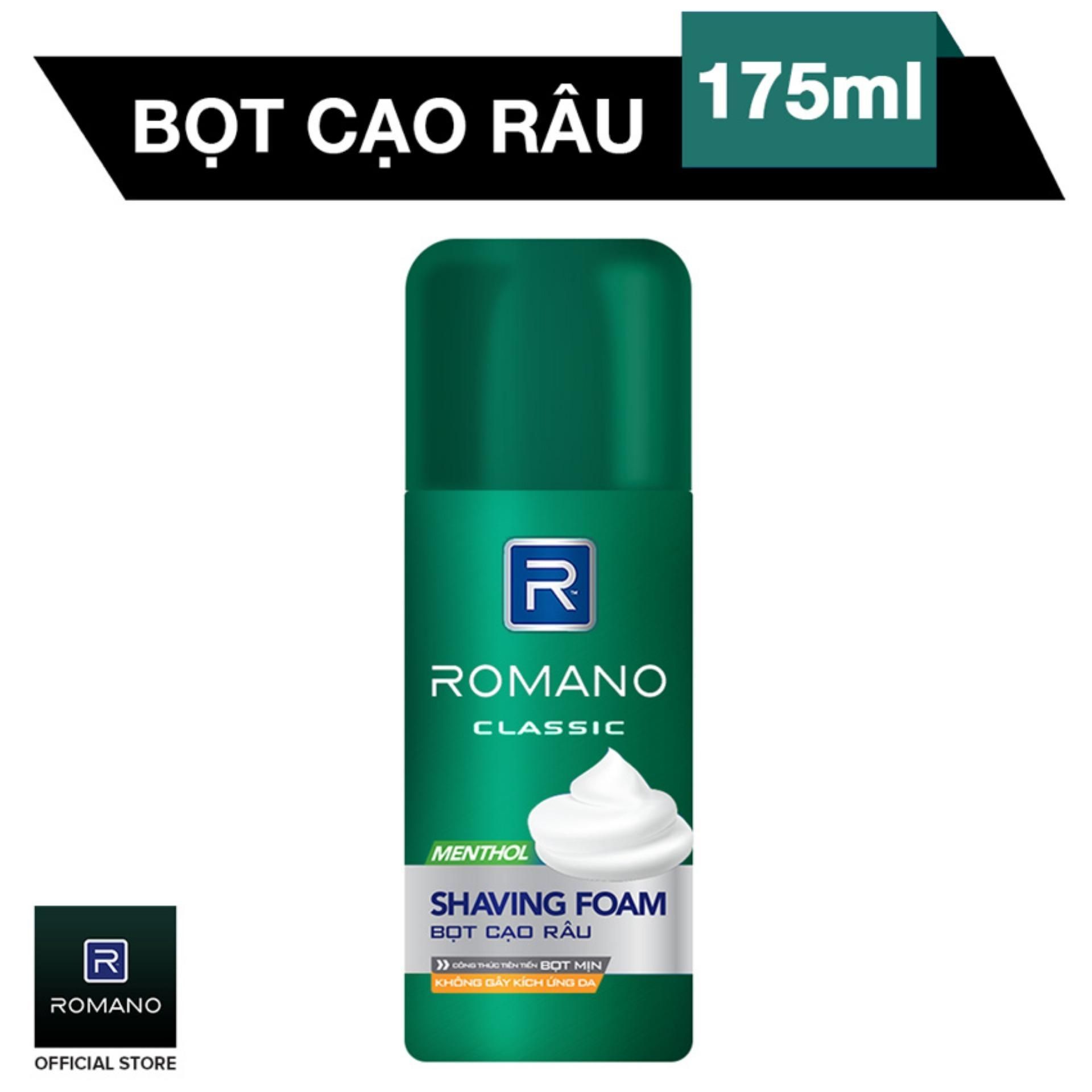 Bọt Cạo Râu Romano Classic 175ml