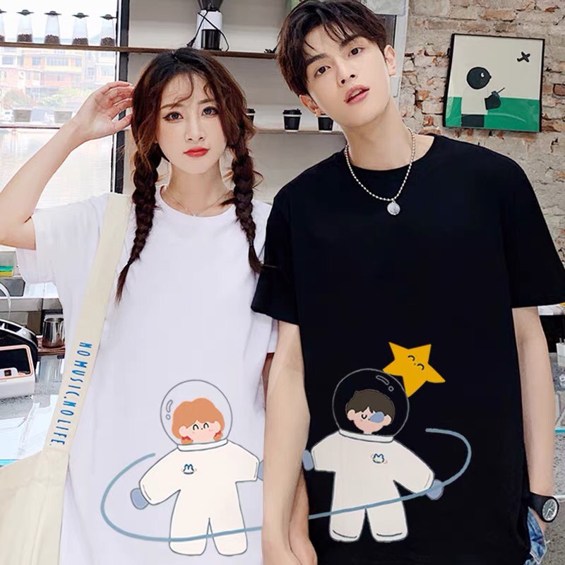 SET ÁO ĐÔI NAM NỮ IN HÌNH DỄ THƯƠNG