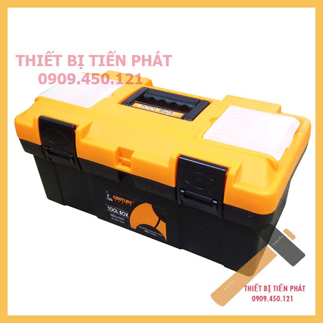 [HCM]Thùng Đựng Đồ Nghề 2 Tầng Đủ Size Lớn, Nhỏ, Trung CENTURY Màu Cam Đen (Chính Hãng)