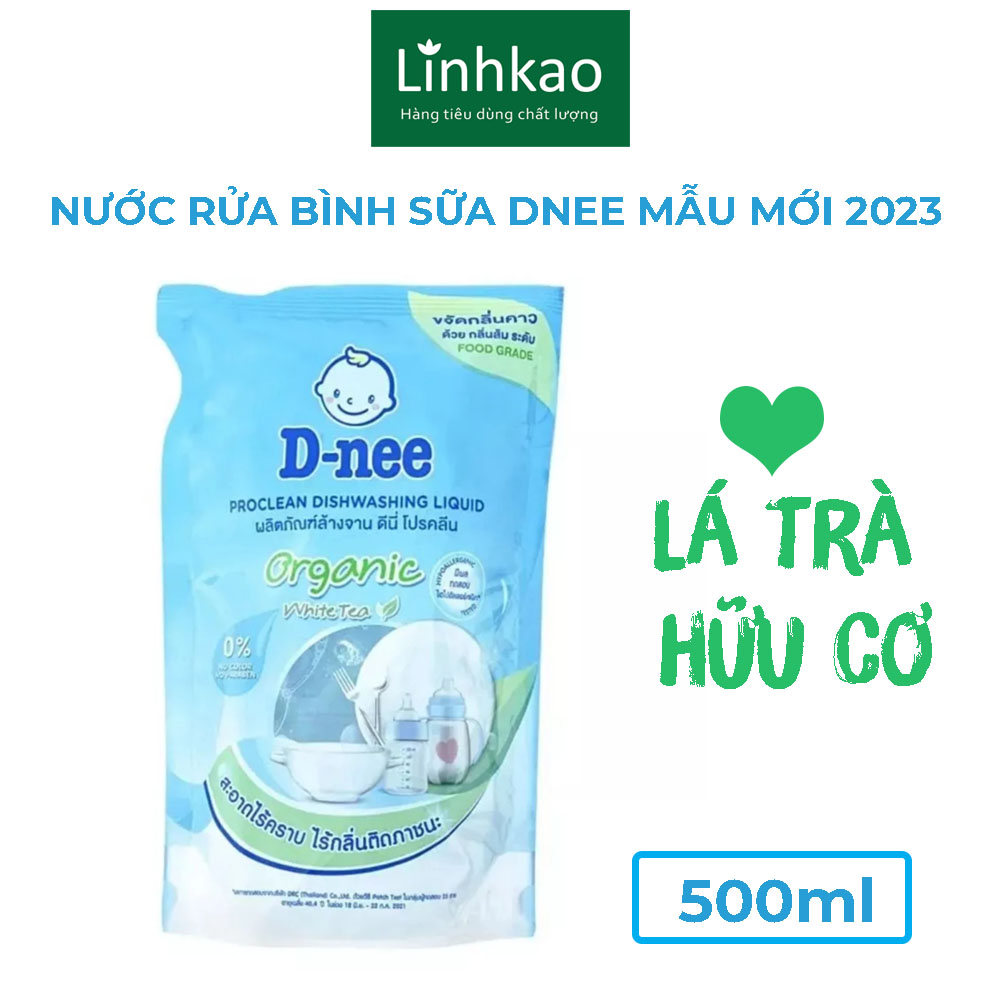 Dnee Organic Milk Bottle Cleaner, Blue Bottle 500Ml/Green Bottle 600ml