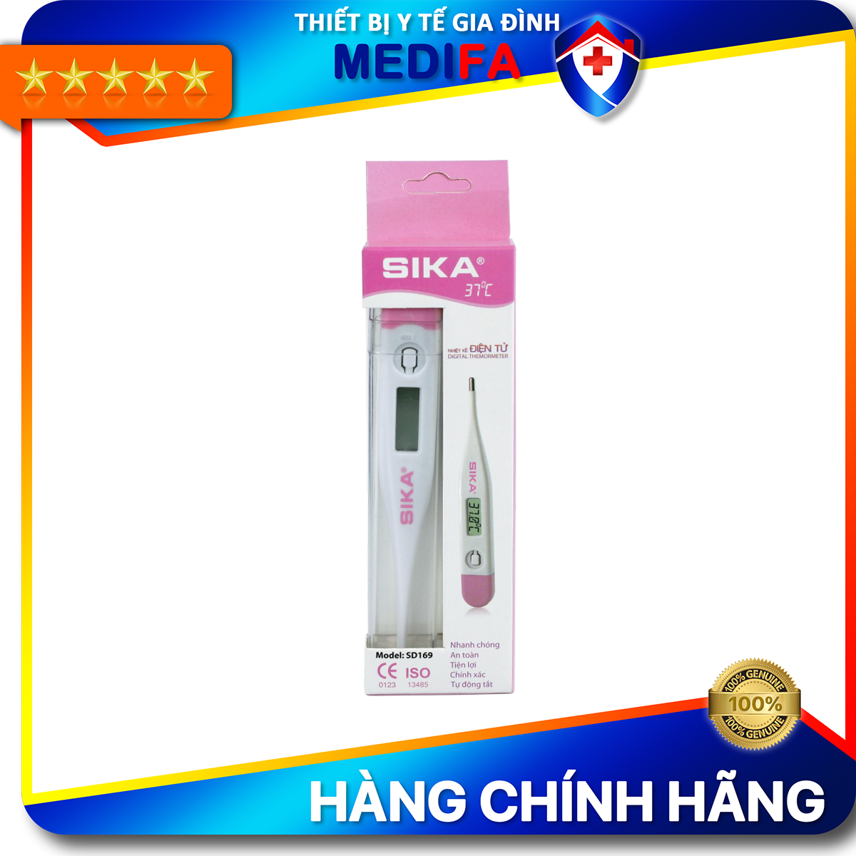 Nhiệt kế điện tử đầu cứng sika ect-2a/b